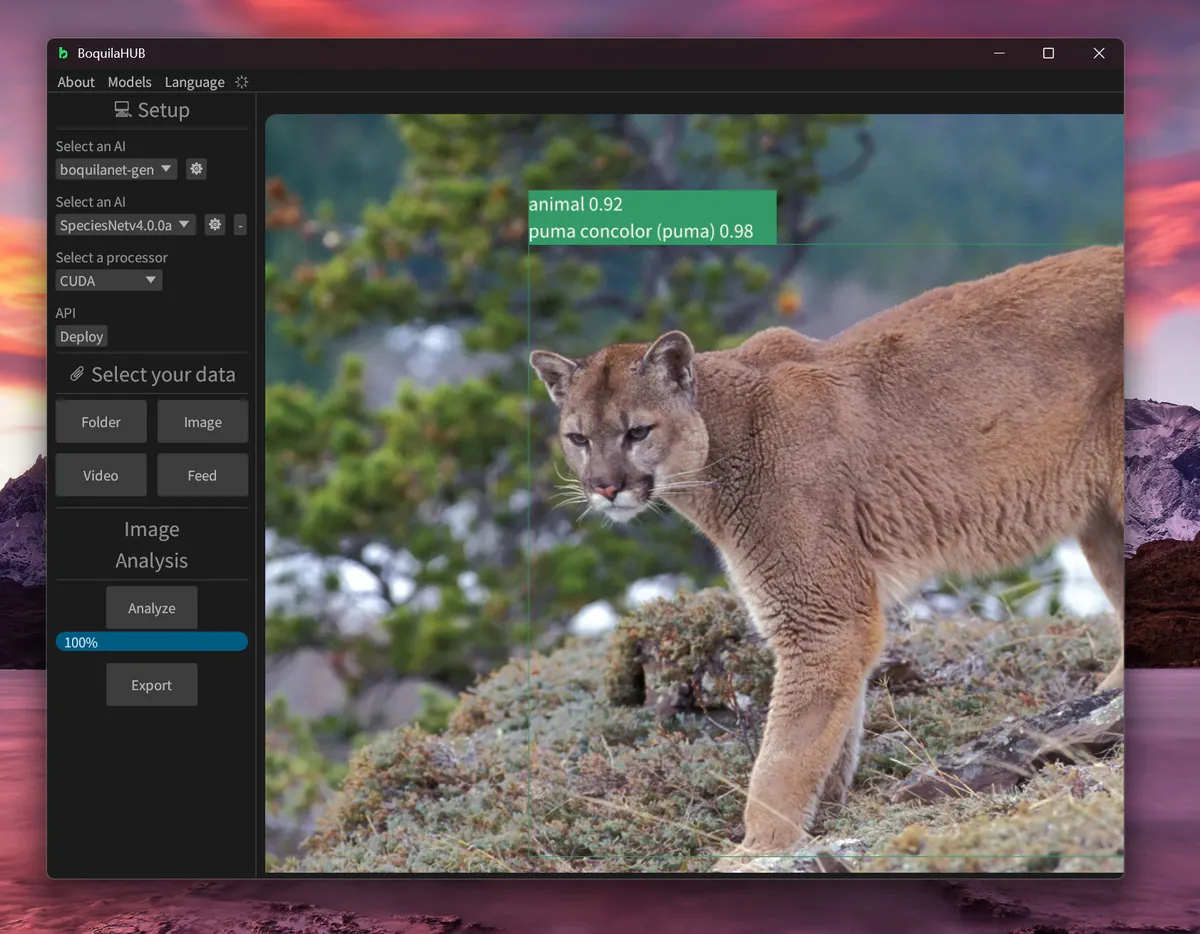 BoquilaHUB Interface